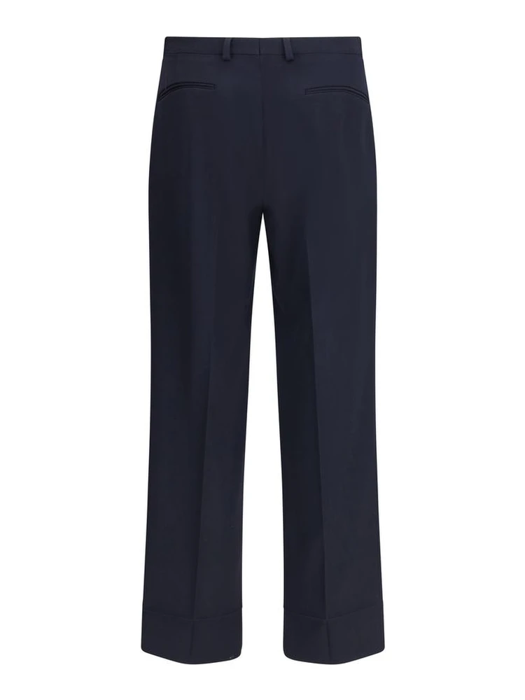 Blue Fleece Wool Dress Pants alternative
