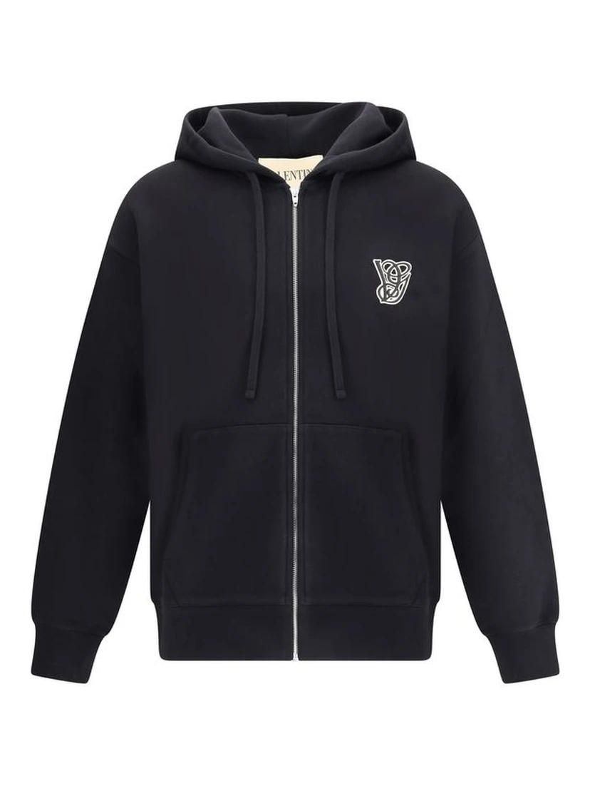 سويت شيرت قطني أسود