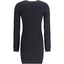 Black Viscose Casual Dress