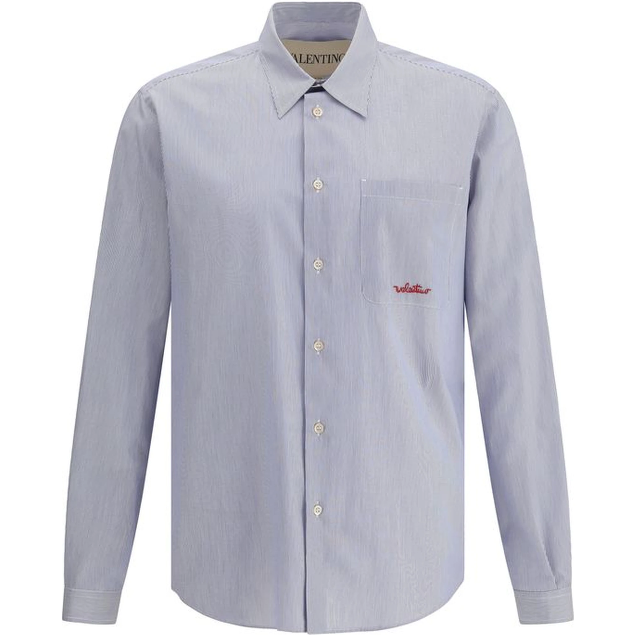 Blue Cotton Pattern Shirt
