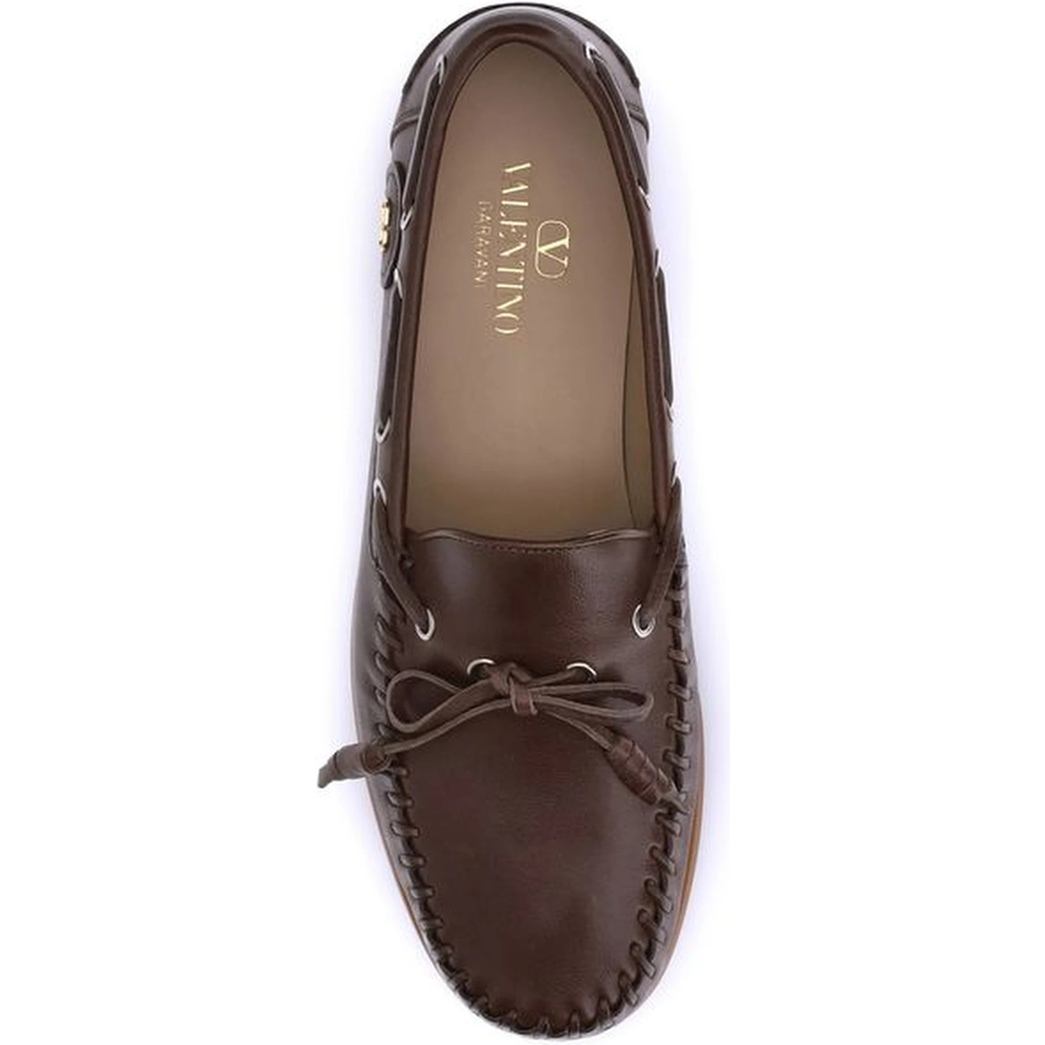 Brown Calf Leather Bos Taurus Slip-On Loafers
