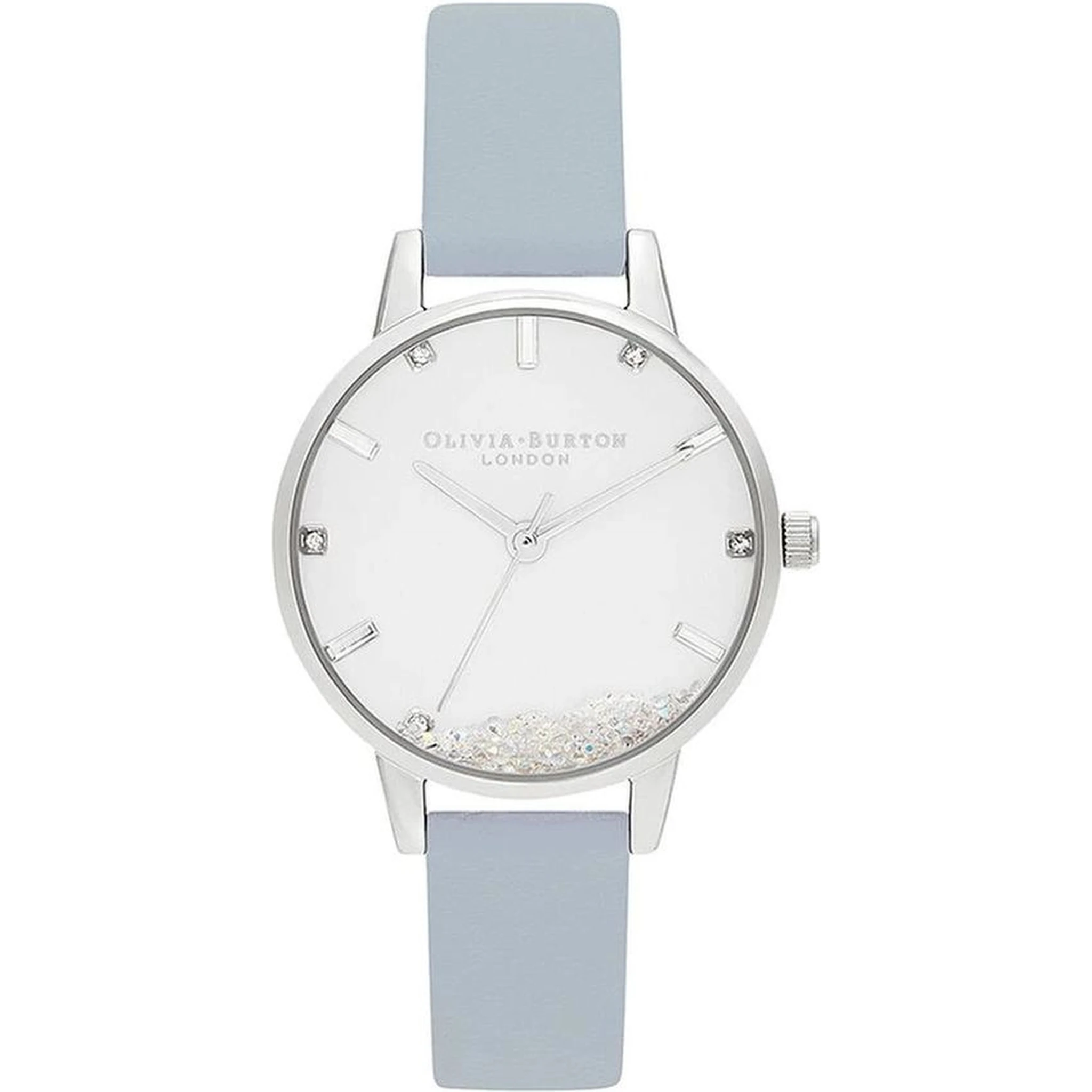 Blue Artificial Leather Dress Watch
