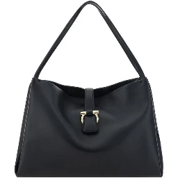 Black Calf Leather Bos Taurus Handbag