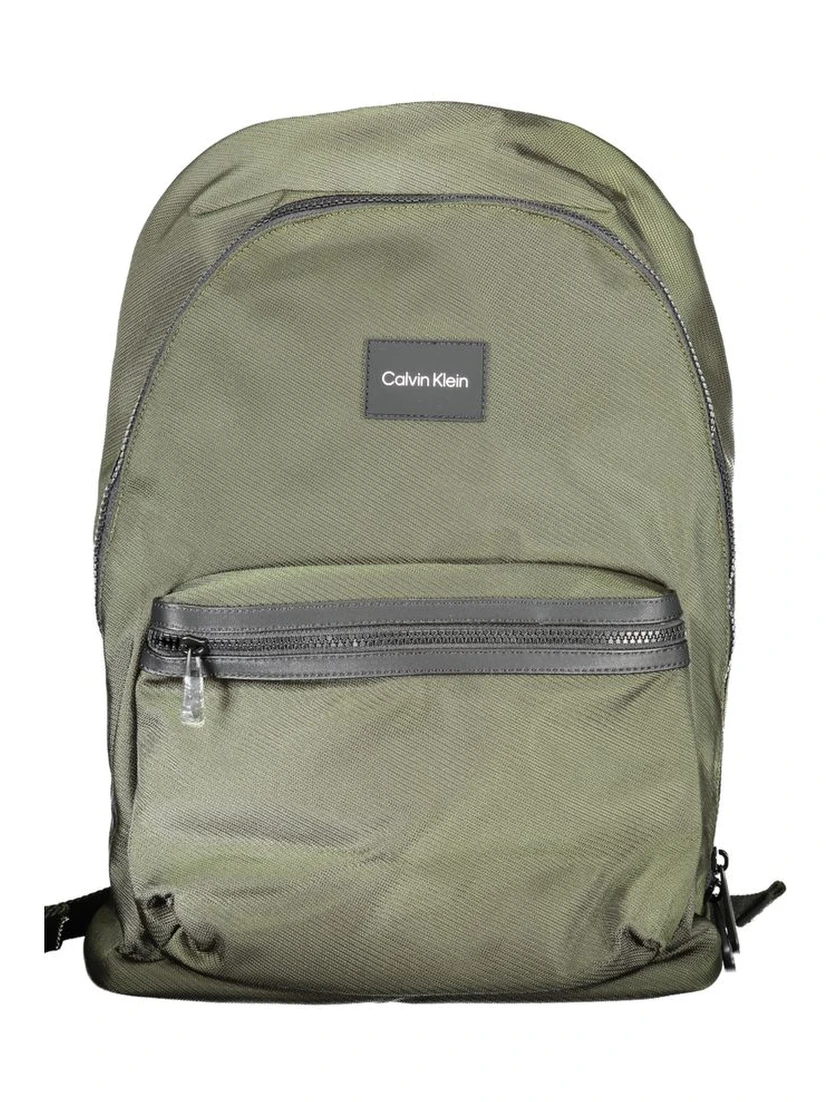 Green Polyester Backpack