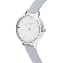 Blue Artificial Leather Dress Watch