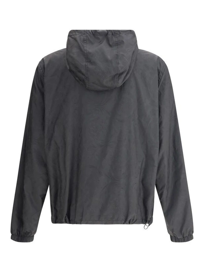 جاكيت خارجي من البوليستر الأسود