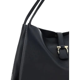 Black Calf Leather Bos Taurus Handbag