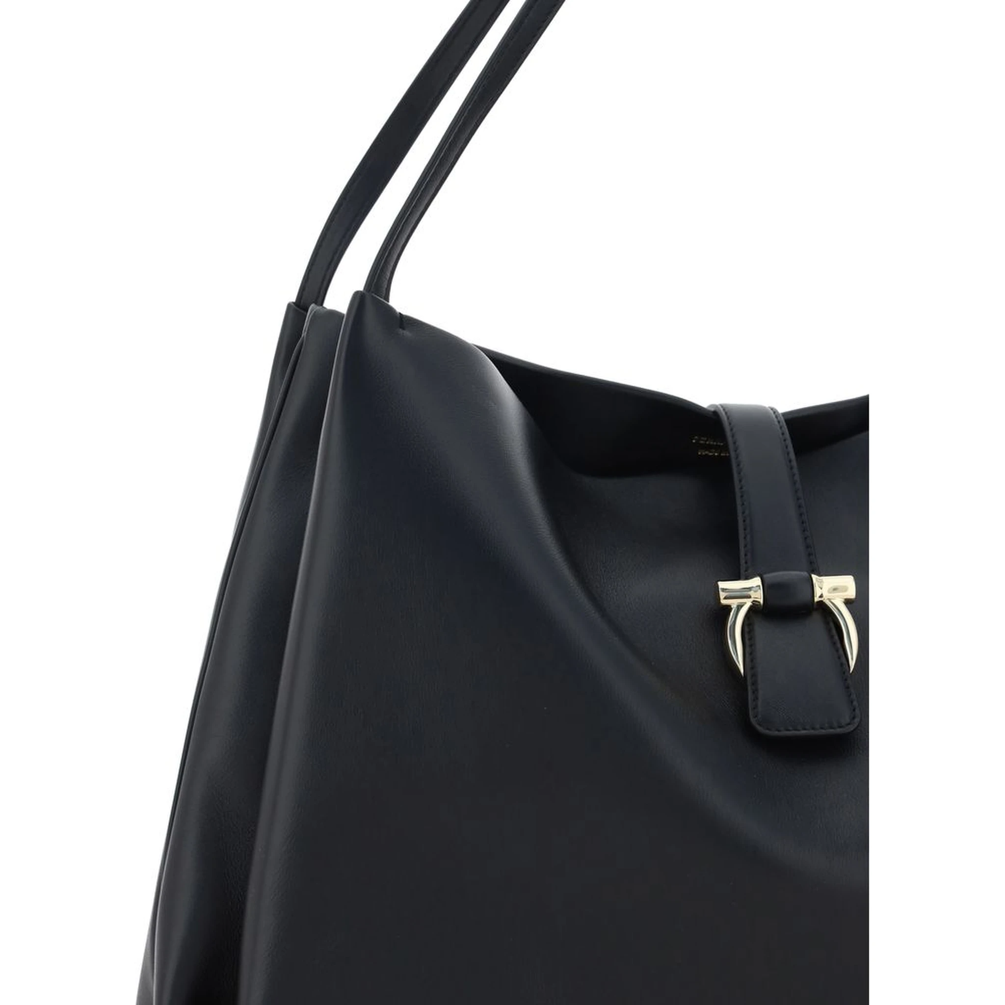 Black Calf Leather Bos Taurus Handbag
