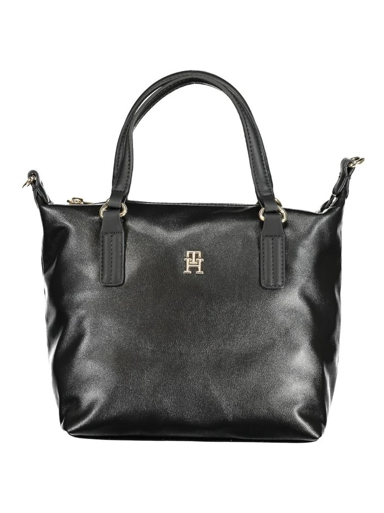Black Polyester Handbag