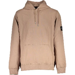 Brown Cotton Men Sweater
