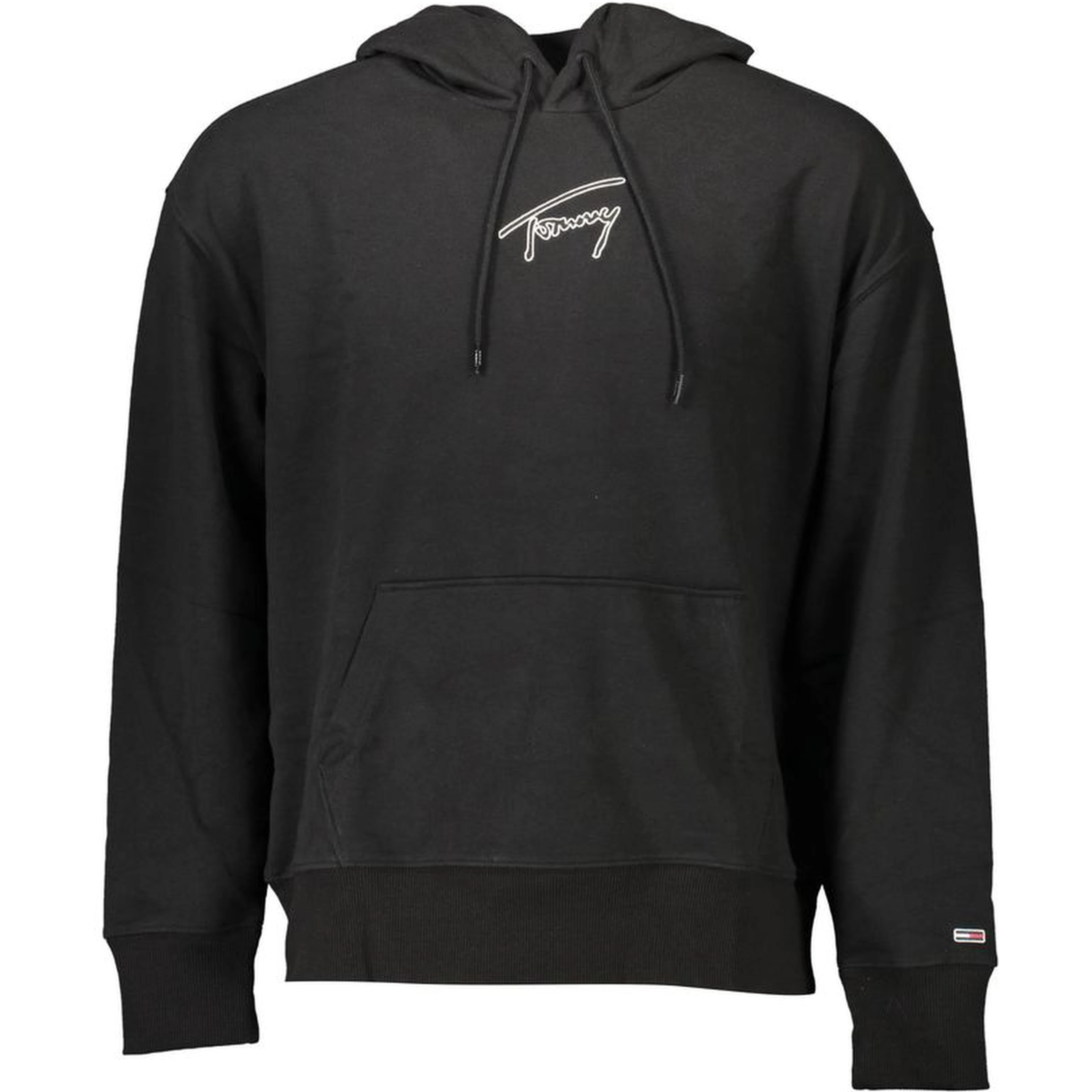 Black Cotton Men Sweater