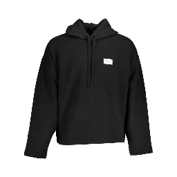 Black Cotton Men Sweater