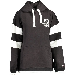 Black Cotton Women Sweater