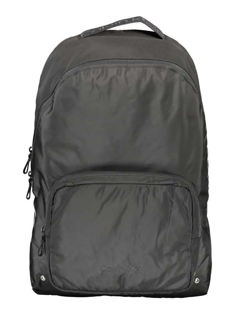 Black Polyester Backpack