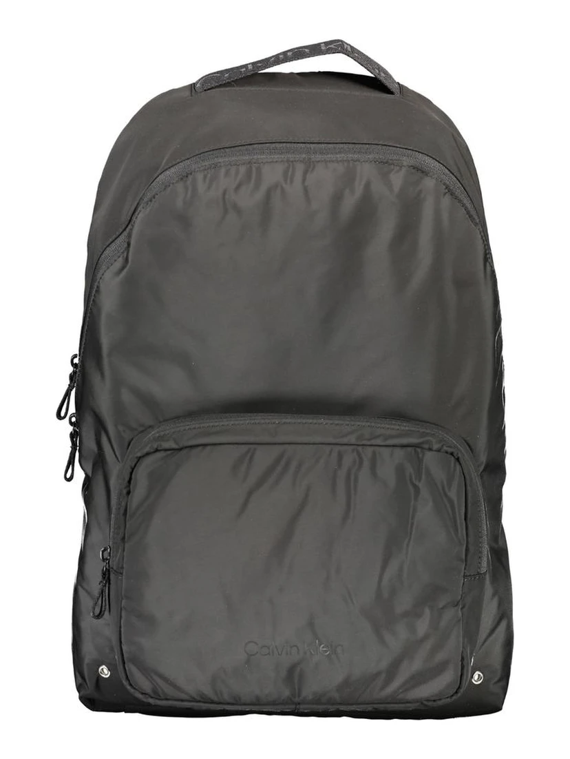 Black Polyester Backpack