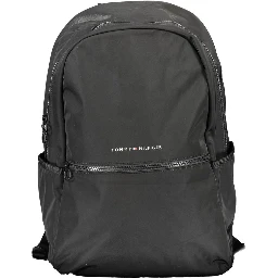 Black Polyester Backpack