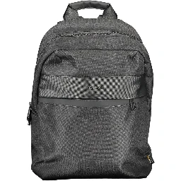 Black Polyester Backpack
