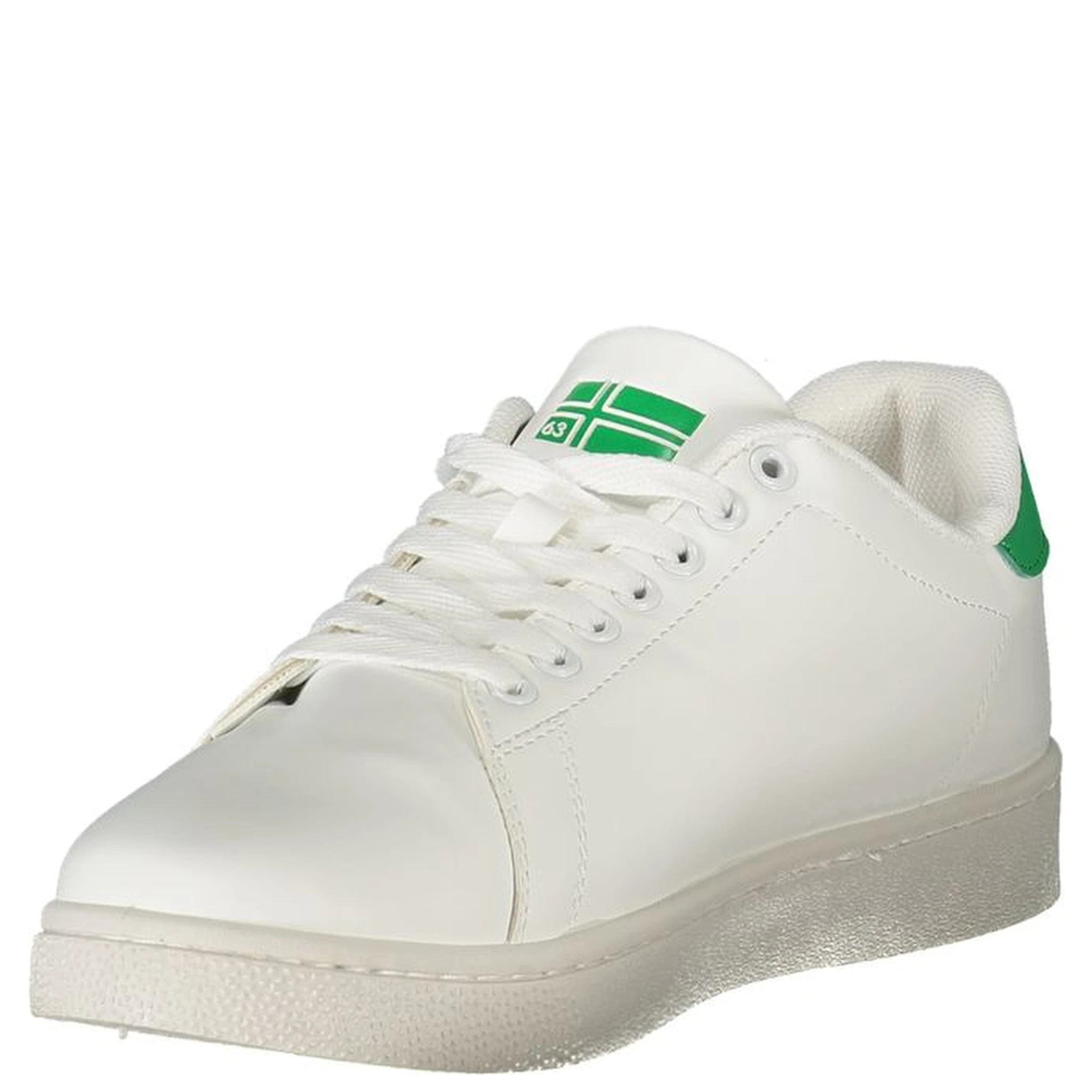 White Polyester Men Sneaker