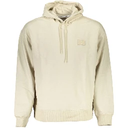 Beige Cotton Men Sweater