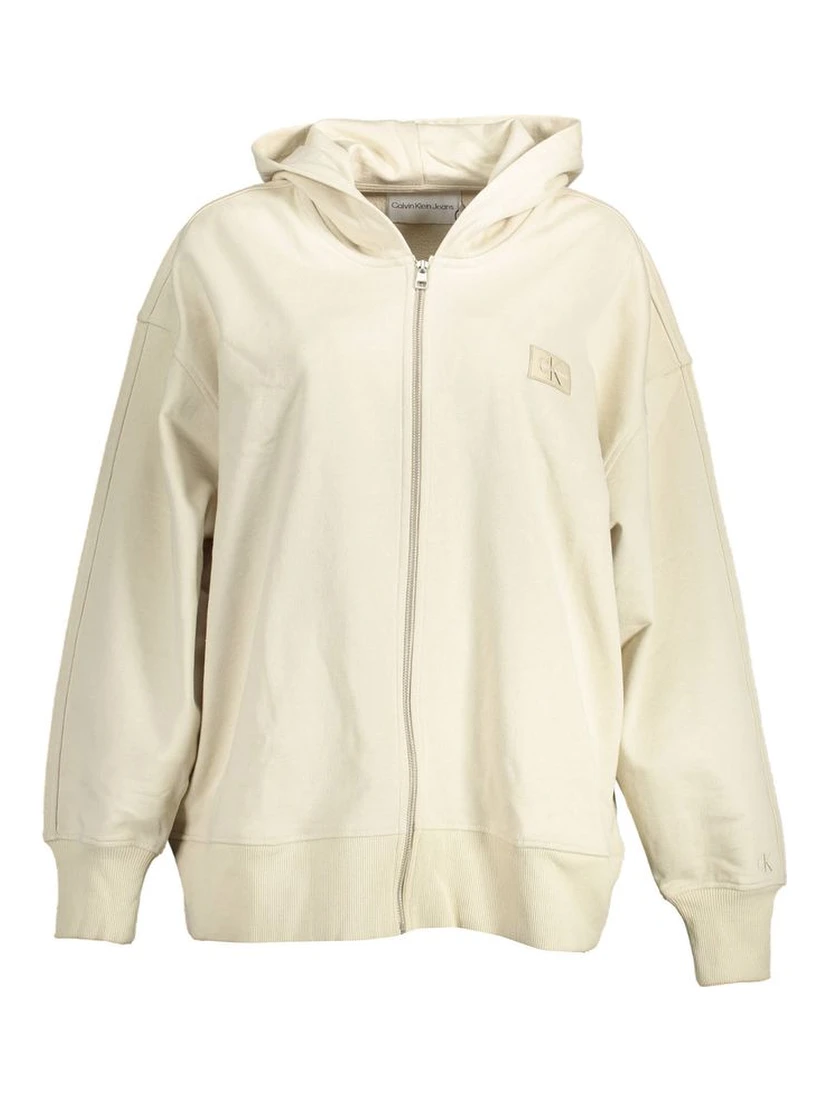 Beige Cotton Women Sweater