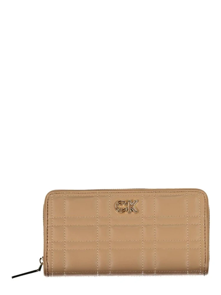 Beige Polyester Wallet