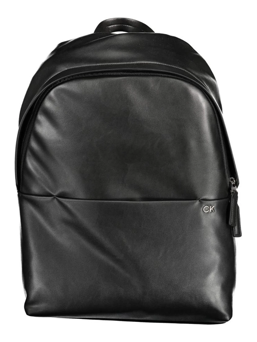 Black Polyester Backpack