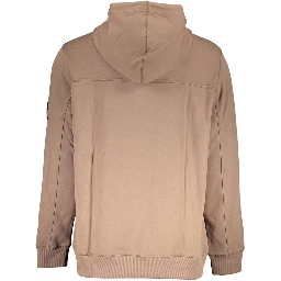 Brown Cotton Men Sweater