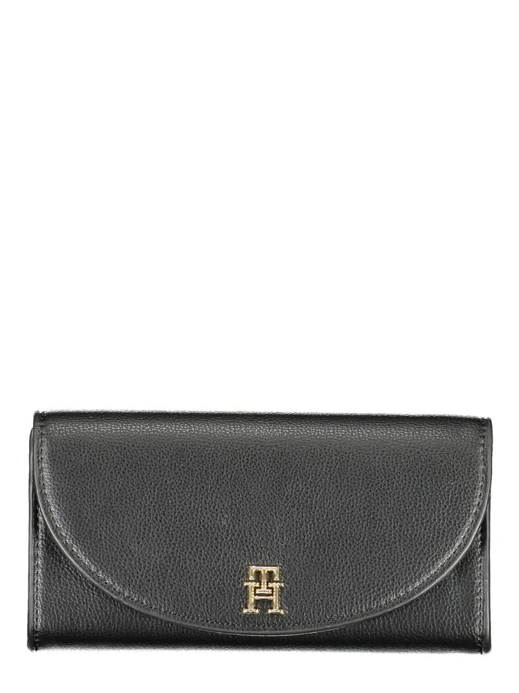 Black Polyurethane Women's Wallet