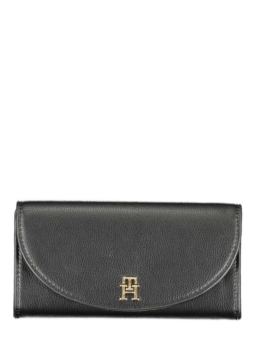 Black Polyurethane Women's Wallet