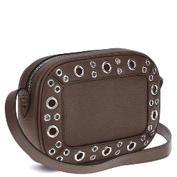 حقيبة كتف بوس توروس من جلد العجل البني