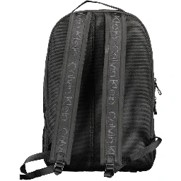 Black Polyester Backpack