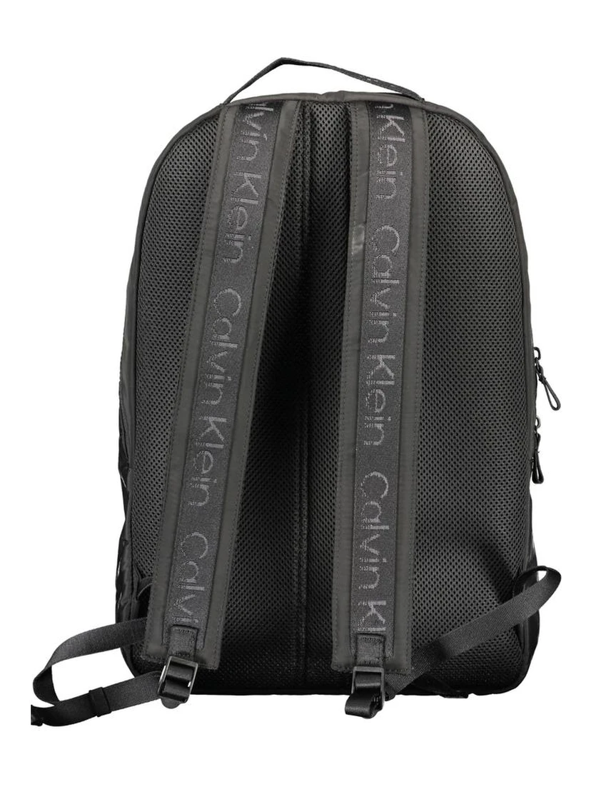 Black Polyester Backpack