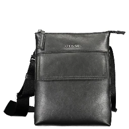 Black Polyester Shoulder Bag