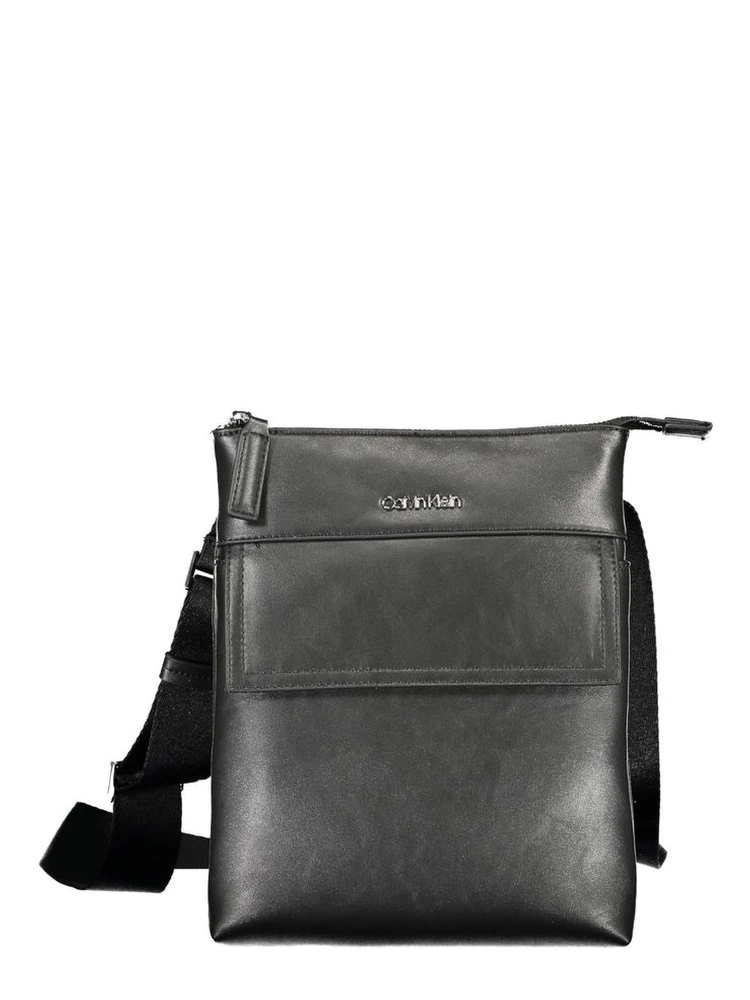 Black Polyester Shoulder Bag