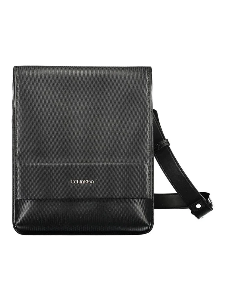 Black Polyester Shoulder Bag
