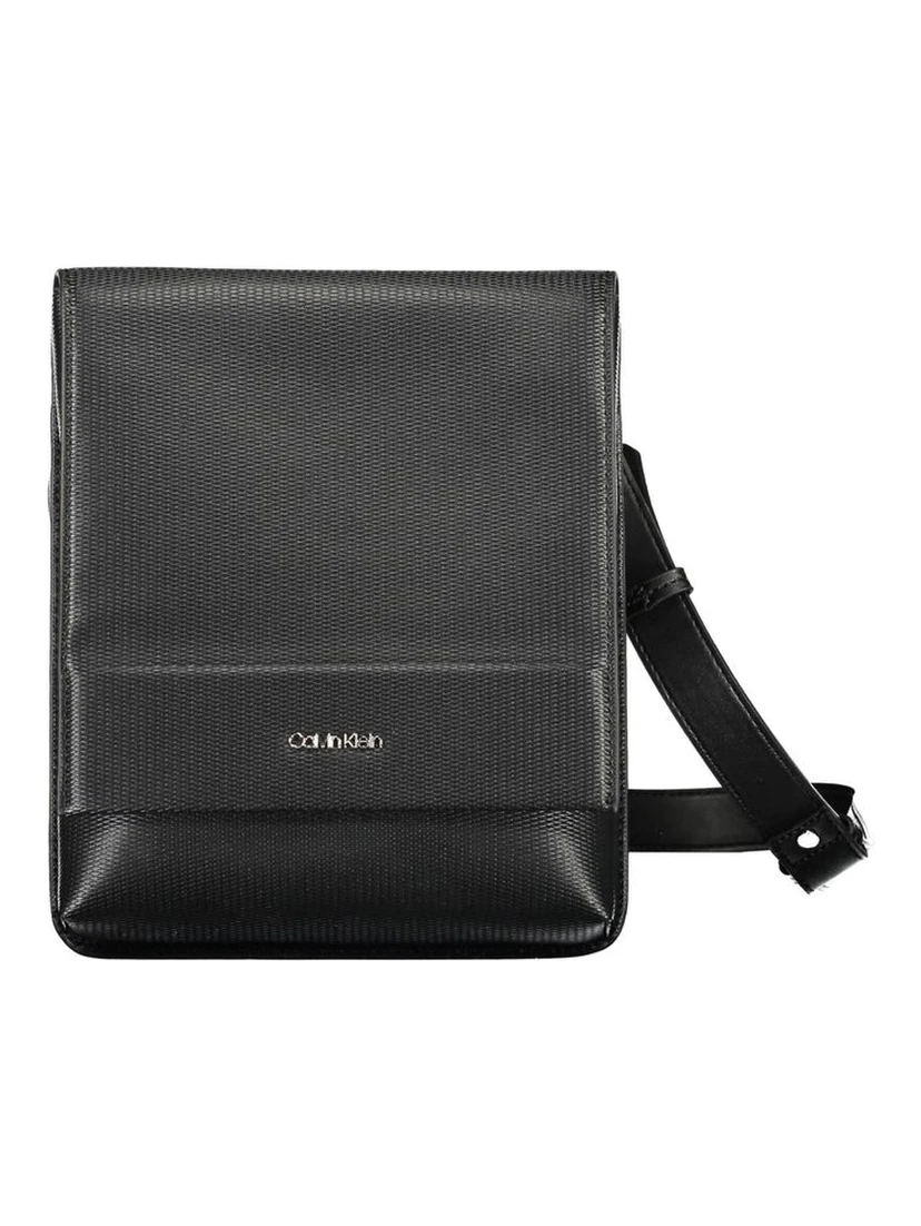 Black Polyester Shoulder Bag