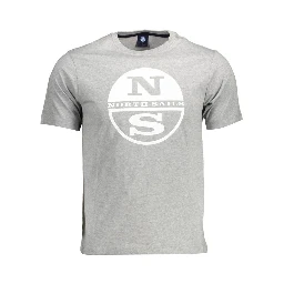 تيشيرت قطني رمادي