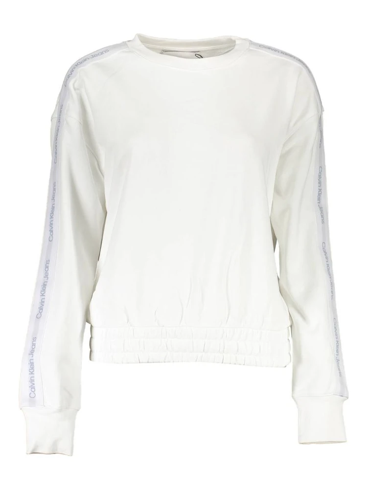 White Cotton Women Sweater