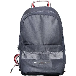 Blue Polyester Backpack