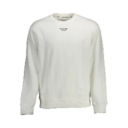 White Cotton Men Sweater