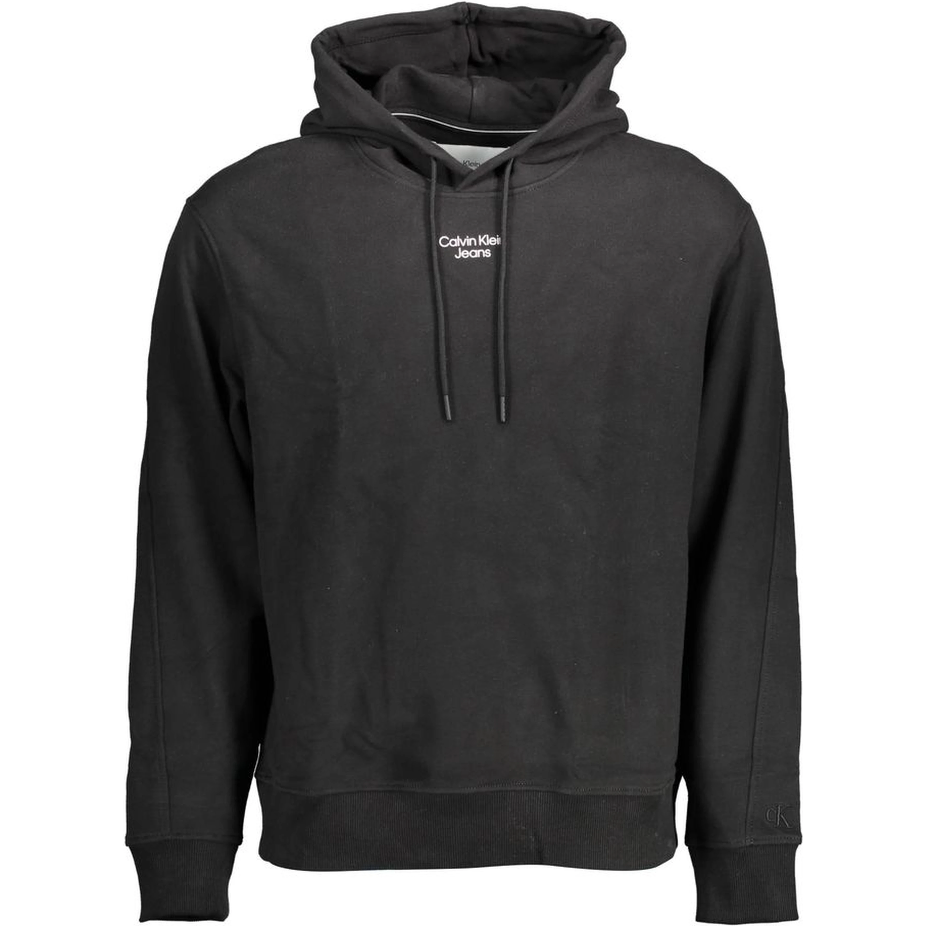 Black Cotton Men Sweater