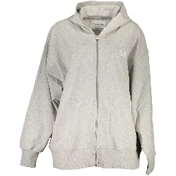 Gray Cotton Women Sweater