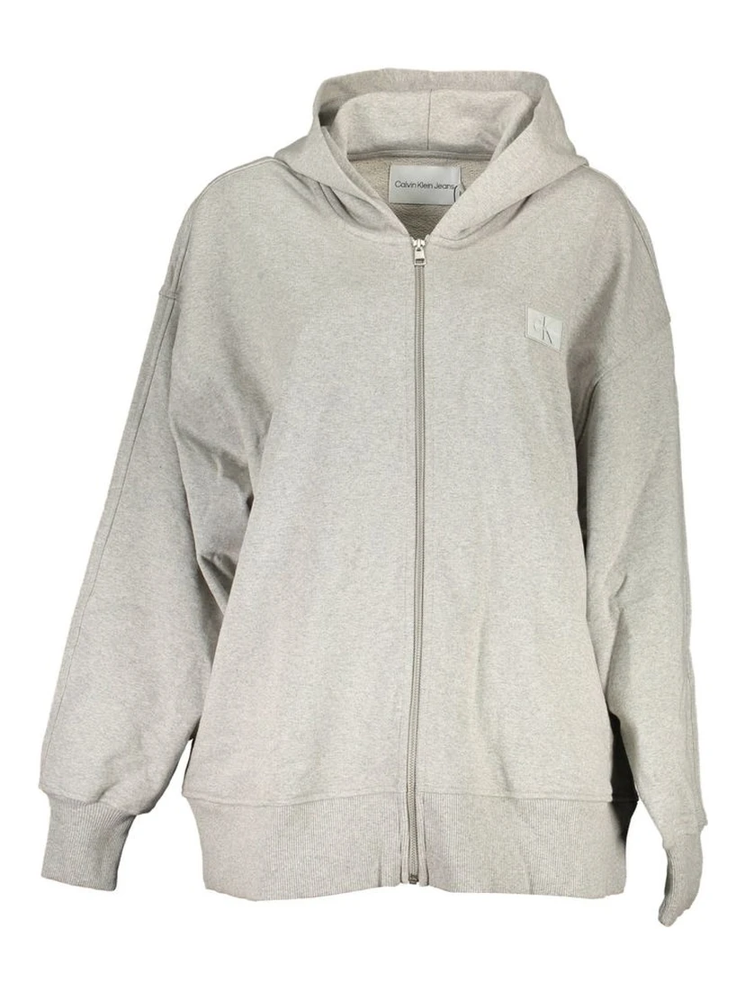 Gray Cotton Women Sweater