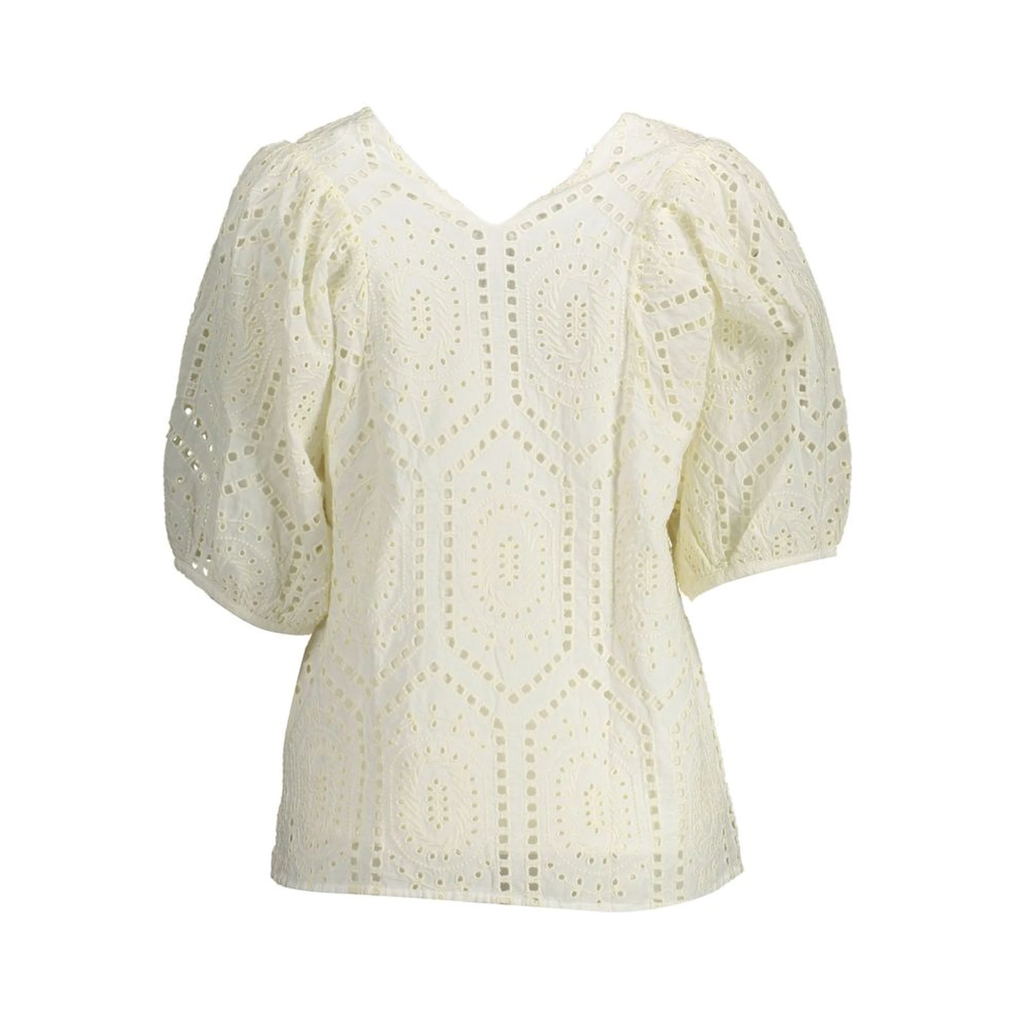 White Cotton Women T-Shirt