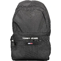 Nero Polyester Men Backpack