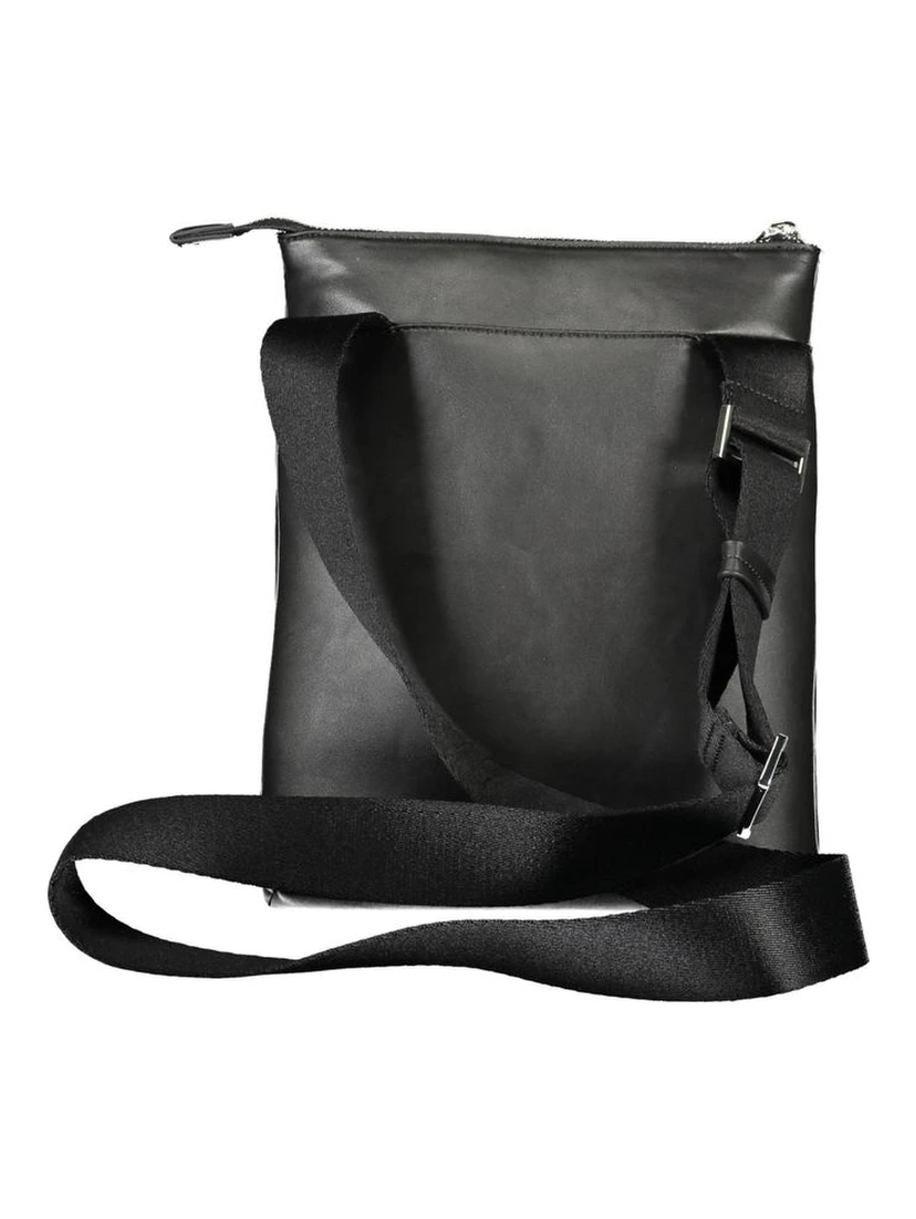Black Polyester Shoulder Bag