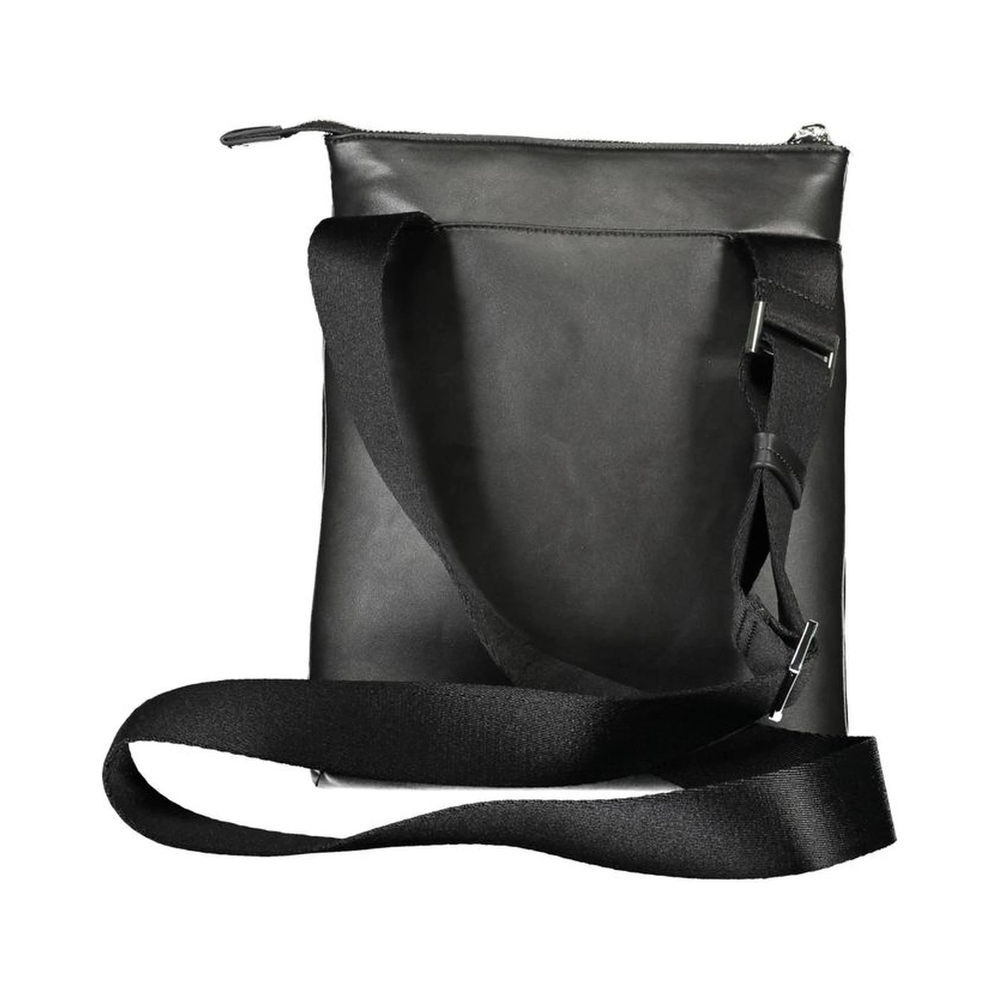 Black Polyester Shoulder Bag
