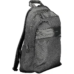 Black Polyester Backpack