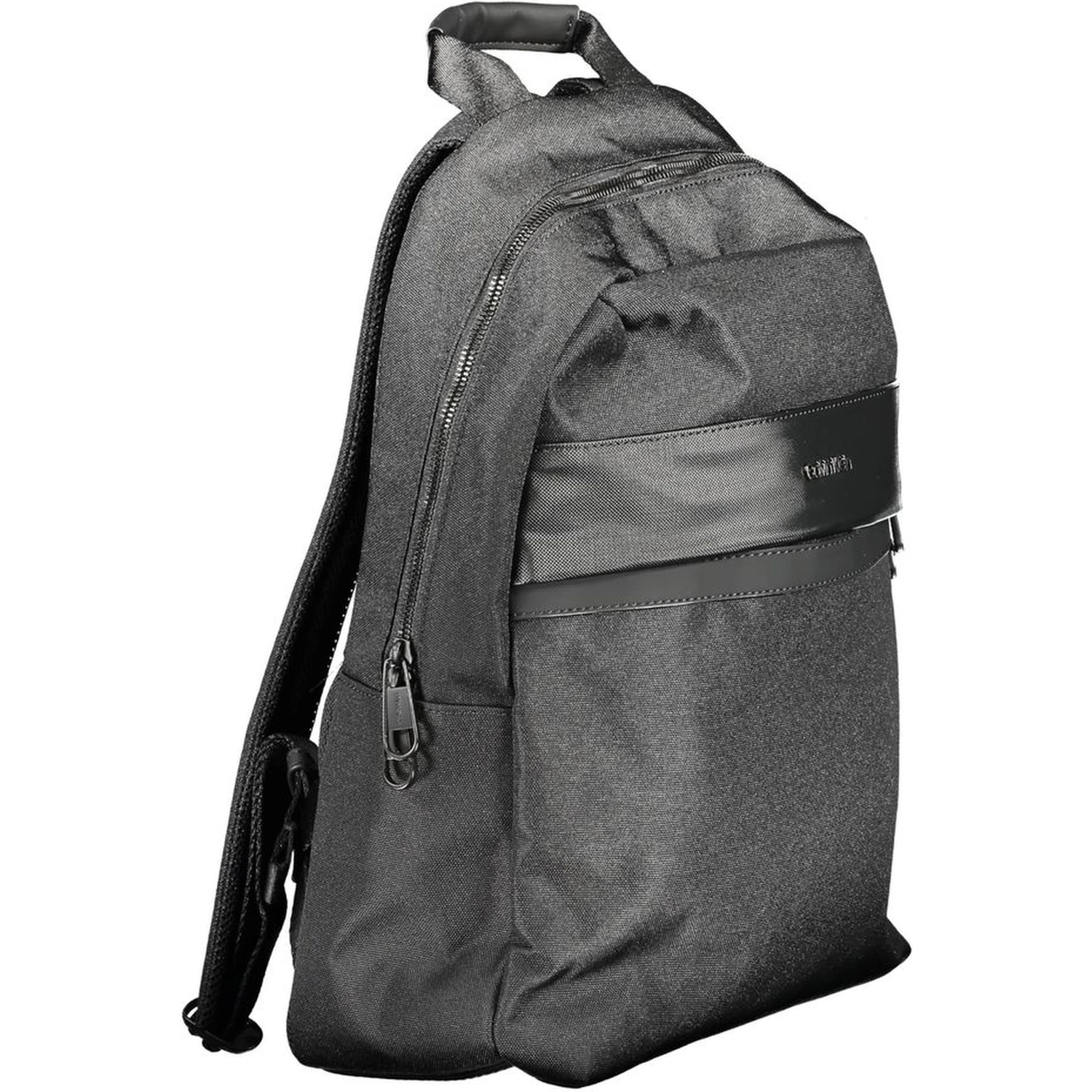 Black Polyester Backpack