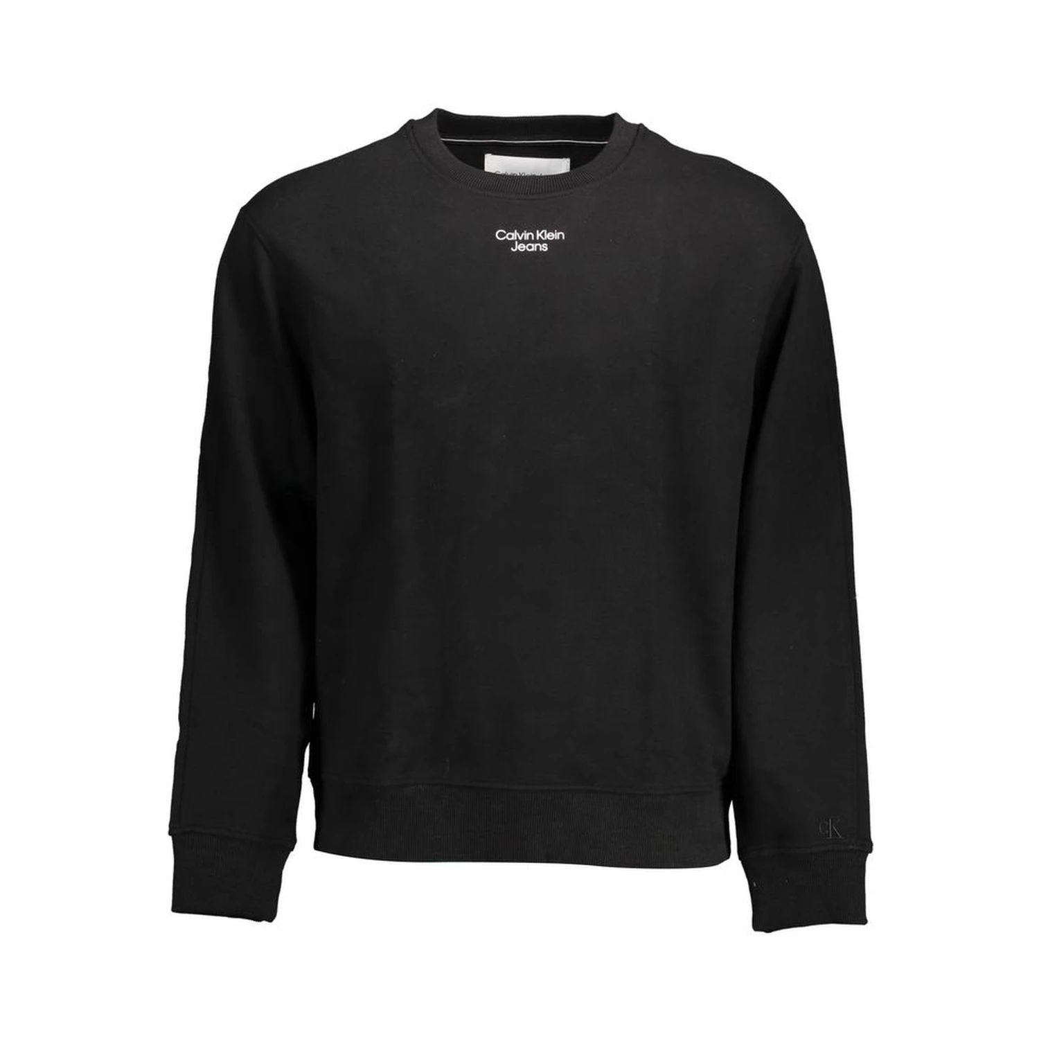 Black Cotton Men Sweater